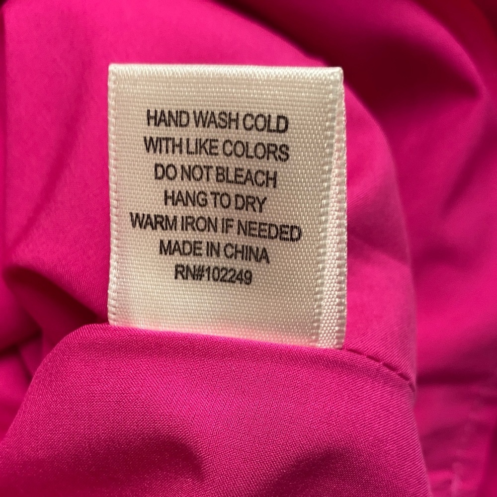 Slip Dress Fuchsia Hot Pink Ruffle Feminine Summer Cocktail Event Bridal Size XS - Picture 9 of 11